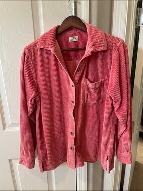 VTG LL bean jacket corduroy  faded red color